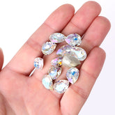 Moonlight Pear Shape High Quality Glass Pointed Back Fancy Rhinestones WholesaleRhinestone